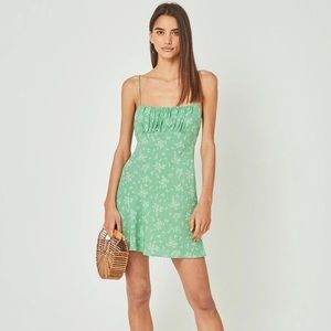 Auguste the Label - Green floral mini dress